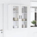 vidaXL Fali konyhaszekrény polcokkal Fehér 80 x 31 x 100 cm Faanyag