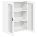 vidaXL Fali konyhaszekrény polcokkal Fehér 80 x 31 x 100 cm Faanyag