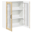 vidaXL Fali konyhaszekrény Sonoma tölgy 80 x 31 x 100 cm Faanyag