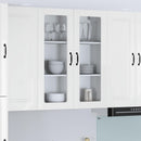vidaXL Fali üveges szekrény LUCCA Magasfényű Fehér 80 x 31 x 100 cm