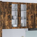 vidaXL Fali üveges szekrény LUCCA Füstös Tölgy 80 x 31 x 100 cm