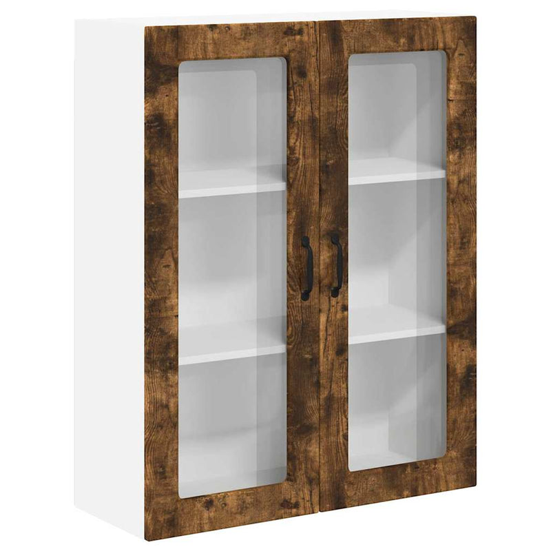 vidaXL Fali konyhaszekrény Füstölt tölgy 80 x 31 x 100 cm Faanyag