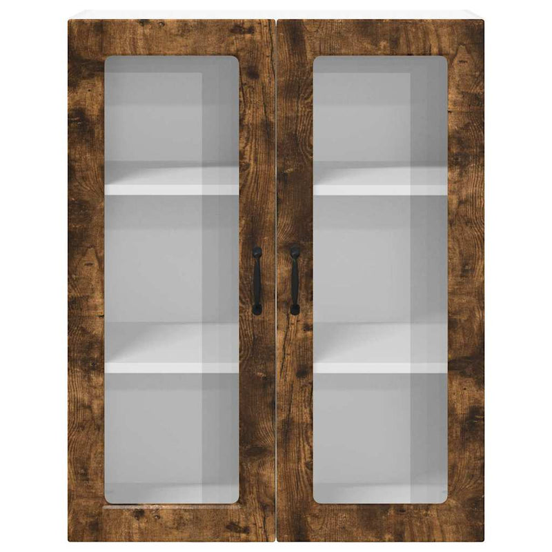 vidaXL Fali konyhaszekrény Füstölt tölgy 80 x 31 x 100 cm Faanyag