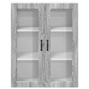 vidaXL Fali konyhaszekrény Szürke Sonoma 80 x 31 x 100 cm Faanyag