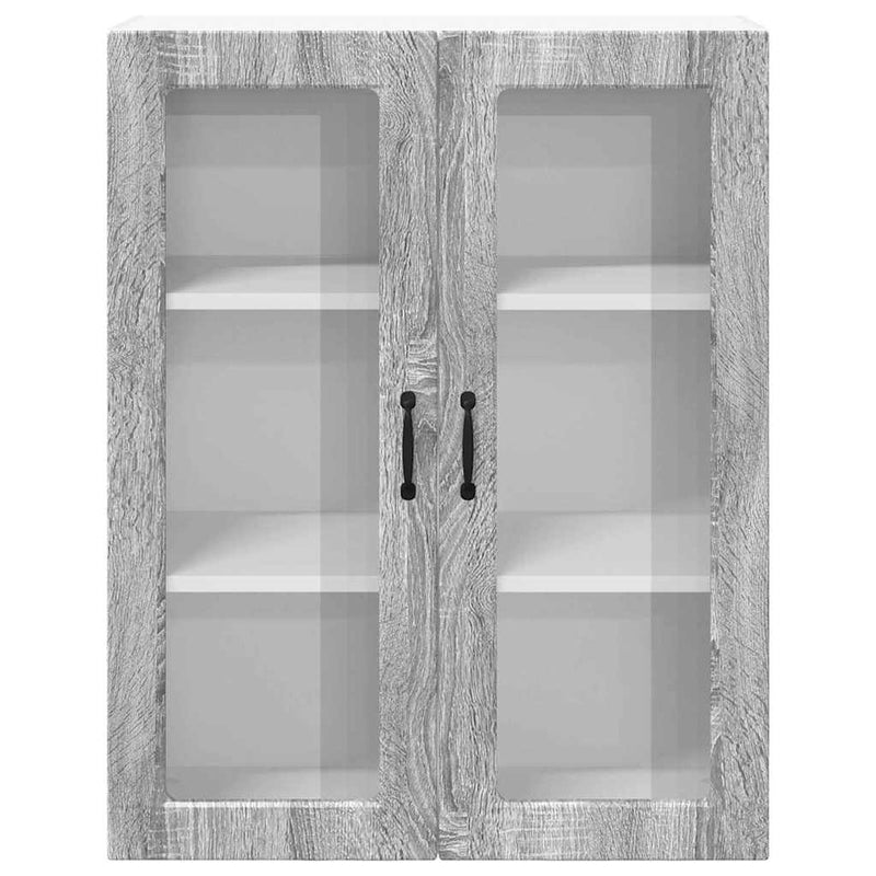 vidaXL Fali konyhaszekrény Szürke Sonoma 80 x 31 x 100 cm Faanyag