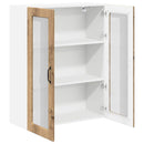 vidaXL Fali konyhaszekrény Artisan tölgy 80 x 31 x 100 cm Faanyag