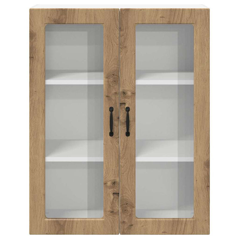 vidaXL Fali konyhaszekrény Artisan tölgy 80 x 31 x 100 cm Faanyag