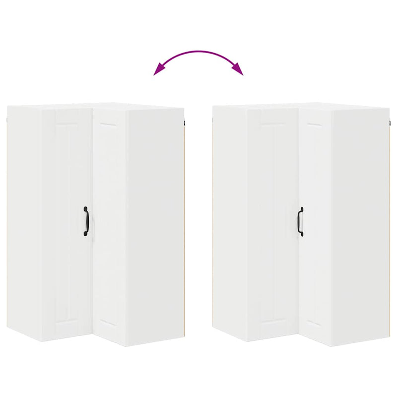 vidaXL Konyhaszekrény polcokkal Fehér 57 x 57 x 100 cm Faanyag