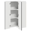 vidaXL Konyhaszekrény polcokkal Fekete 57 x 57 x 100 cm Faanyag