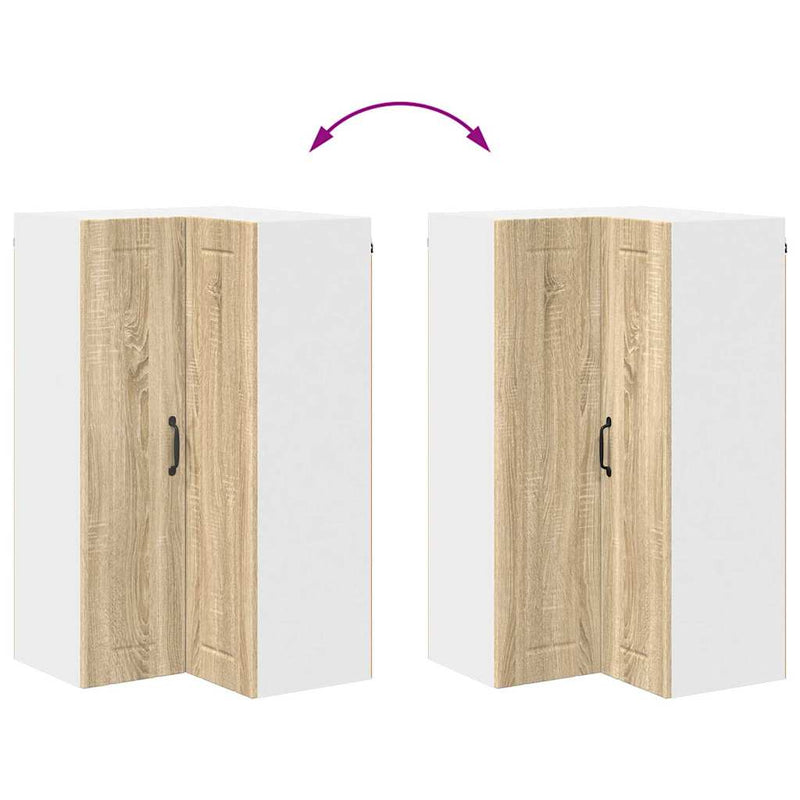 vidaXL Konyhaszekrény polcokkal Sonoma tölgy 57 x 57 x 100 cm Faanyag