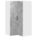 vidaXL Fali sarokszekrény LUCCA Betonszürke 57 x 57 x 100 cm