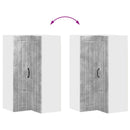 vidaXL Fali sarokszekrény LUCCA Betonszürke 57 x 57 x 100 cm