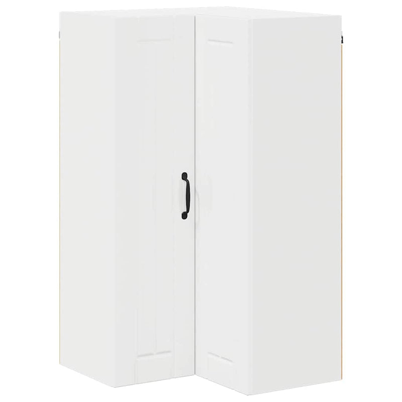 vidaXL Konyhaszekrény Magas Fényű Fehér 57 x 57 x 100 cm Faanyag