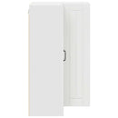 vidaXL Konyhaszekrény Magas Fényű Fehér 57 x 57 x 100 cm Faanyag