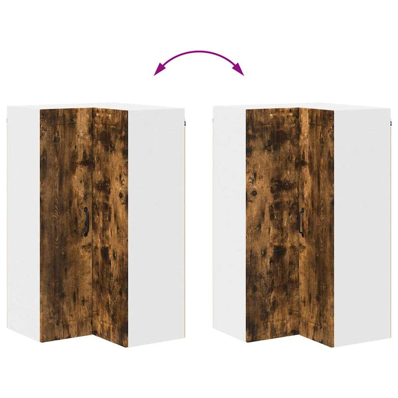 vidaXL Konyhaszekrény polcokkal Füstölt tölgy 57 x 57 x 100 cm Faanyag