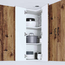 vidaXL Konyhaszekrény polcokkal Öreg fa 57 x 57 x 100 cm Faanyag