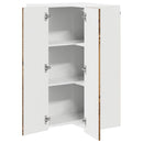 vidaXL Fali sarokszekrény LUCCA Antik Fa 57 x 57 x 100 cm Szerelt Fa