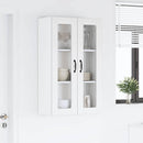 vidaXL Fali üveges szekrény LUCCA Fehér 60 x 31 x 100 cm Szerelt Fa