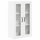 vidaXL Fali üveges szekrény LUCCA Fehér 60 x 31 x 100 cm Szerelt Fa