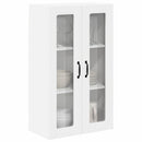 vidaXL Fali üveges szekrény LUCCA Fehér 60 x 31 x 100 cm Szerelt Fa