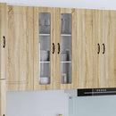vidaXL Fali üveges szekrény LUCCA Sonoma Tölgy 60 x 31 x 100 cm