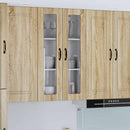 vidaXL Fali üveges szekrény LUCCA Sonoma Tölgy 60 x 31 x 100 cm
