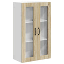 vidaXL Fali üveges szekrény LUCCA Sonoma Tölgy 60 x 31 x 100 cm