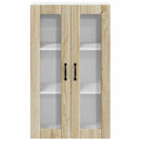 vidaXL Fali üveges szekrény LUCCA Sonoma Tölgy 60 x 31 x 100 cm