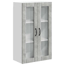 vidaXL Fali üveges szekrény LUCCA Betonszürke 60 x 31 x 100 cm