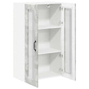 vidaXL Fali konyhaszekrény Beton Szürke 60 x 31 x 100 cm Faanyag