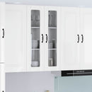 vidaXL Fali üveges szekrény LUCCA Magasfényű Fehér 60 x 31 x 100 cm
