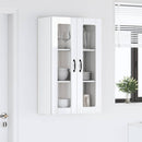 vidaXL Fali üveges szekrény LUCCA Magasfényű Fehér 60 x 31 x 100 cm