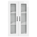 vidaXL Fali üveges szekrény LUCCA Magasfényű Fehér 60 x 31 x 100 cm