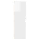 vidaXL Fali üveges szekrény LUCCA Magasfényű Fehér 60 x 31 x 100 cm
