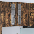 vidaXL Fali üveges szekrény LUCCA Füstös Tölgy 60 x 31 x 100 cm