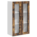 vidaXL Fali üveges szekrény LUCCA Füstös Tölgy 60 x 31 x 100 cm