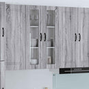 vidaXL Fali üveges szekrény LUCCA Szürke Sonoma 60 x 31 x 100 cm