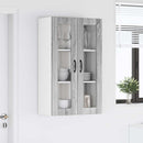 vidaXL Fali üveges szekrény LUCCA Szürke Sonoma 60 x 31 x 100 cm