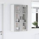vidaXL Fali üveges szekrény LUCCA Szürke Sonoma 60 x 31 x 100 cm