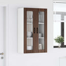vidaXL Fali üveges szekrény LUCCA Barna Tölgy 60 x 31 x 100 cm