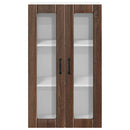 vidaXL Fali üveges szekrény LUCCA Barna Tölgy 60 x 31 x 100 cm