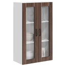 vidaXL Fali üveges szekrény LUCCA Barna Tölgy 60 x 31 x 100 cm