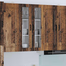 vidaXL Fali üveges szekrény LUCCA Antik Fa 60 x 31 x 100 cm Szerelt Fa