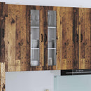 vidaXL Fali üveges szekrény LUCCA Antik Fa 60 x 31 x 100 cm Szerelt Fa