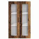 vidaXL Fali konyhaszekrény polcokkal Öreg fa 60 x 31 x 100 cm Faanyag