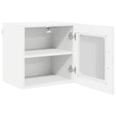 vidaXL Fali üveges szekrény PORTO Fehér 40 x 31 x 40 cm Faanyag