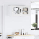 vidaXL Fali üveges szekrény PORTO 2 pcs Fehér 40 x 31 x 40 cm Faanyag