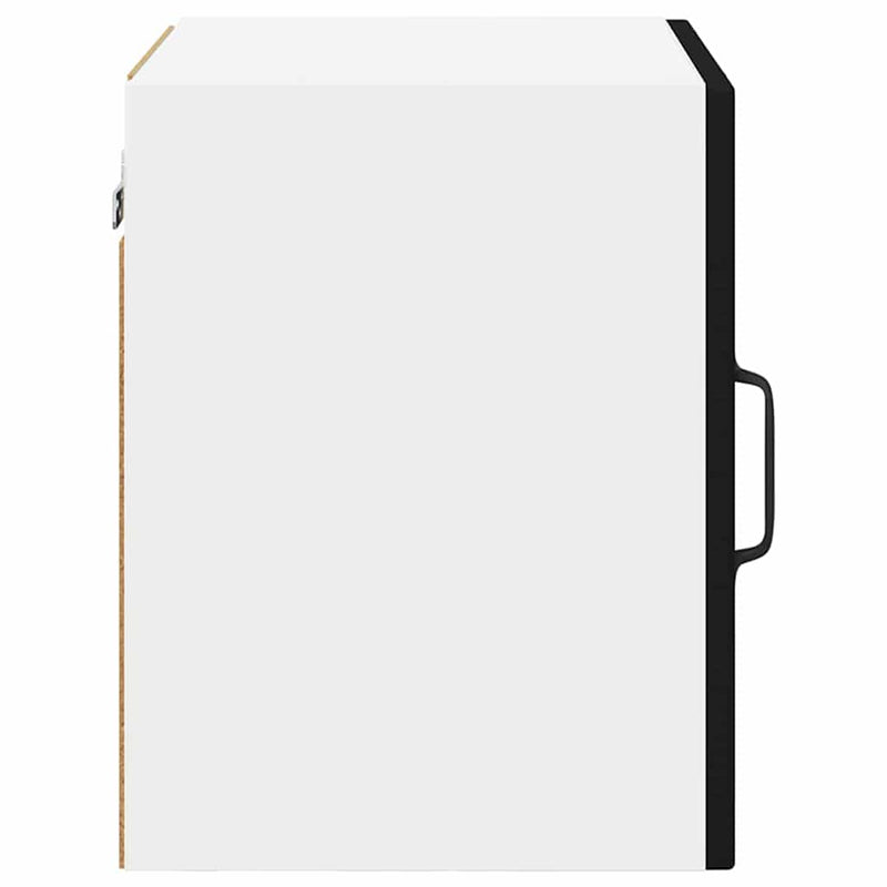 vidaXL Fali konyhaszekrény polcokkal Fekete 40 x 31 x 40 cm Faanyag