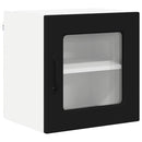 vidaXL Fali konyhaszekrény 2 pcs Fekete 40 x 31 x 40 cm Faanyag