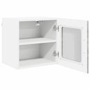 vidaXL Fali üveges szekrény PORTO Beton Szürke 40 x 31 x 40 cm Faanyag